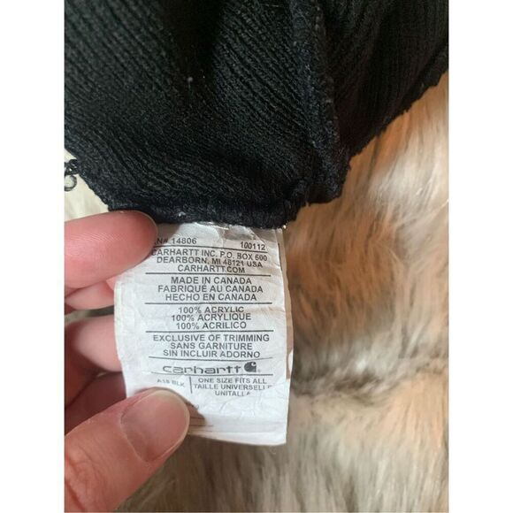 Carhartt Black Knit Cuffed Beanie - Picture 4 of 6